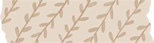 Washi Tape with Leaves